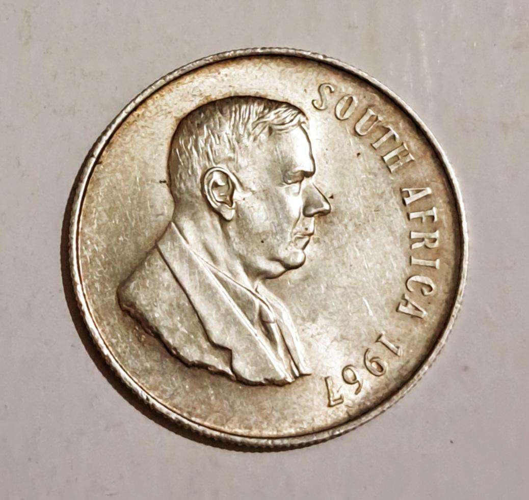 1967 Silver R1 Coin S.A.  " 80% Silver " ( 2 of 3 )