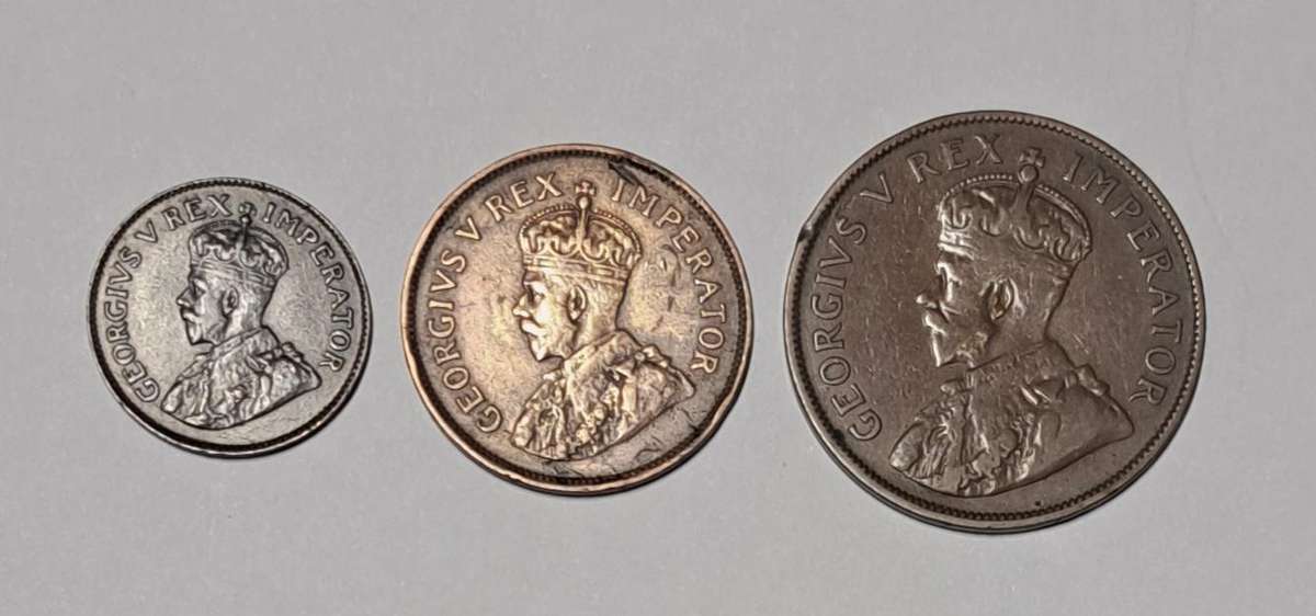 1931 Quarter Penny + 1931 Half Penny + 1931 Full Penny "Set of 3 Coins "