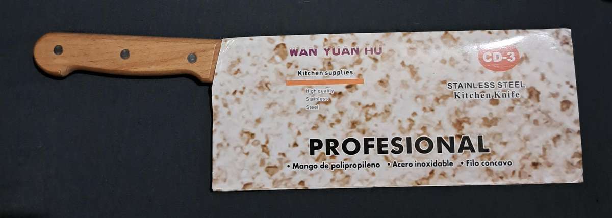 Cleaver Knike With Wooden Handle 38cm New