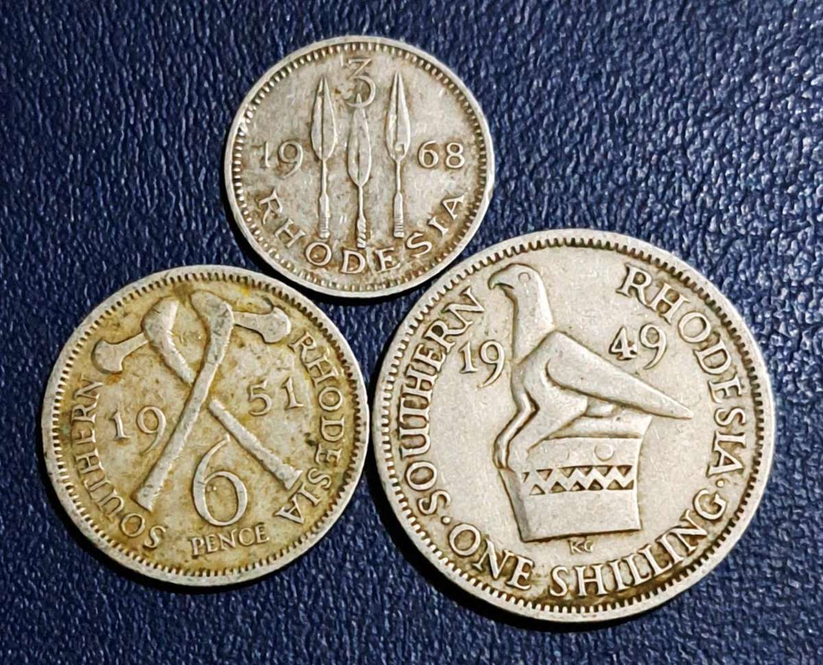 Southern Rhodesia "3 coins set"b"