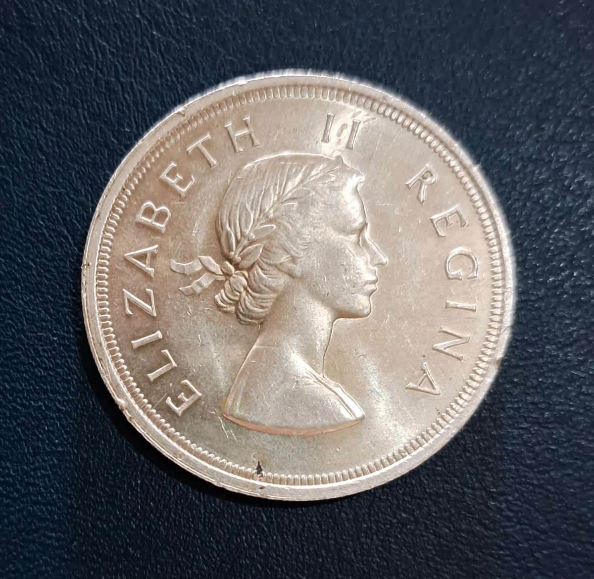 South Africa Silver, 1957, 5 Shillings