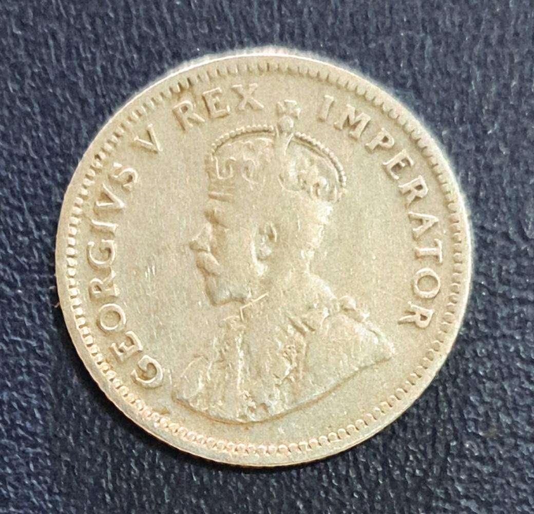 1927 Silver Sixpence South Africa.