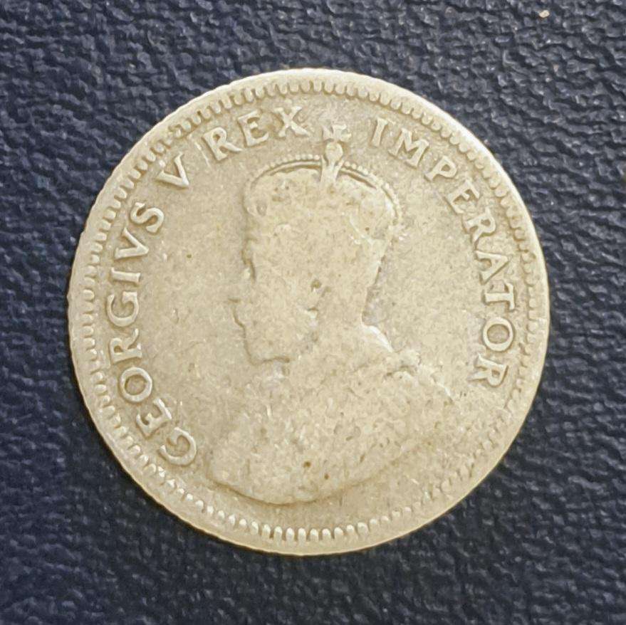 1932 S.A. Sixpence Silver Coin.