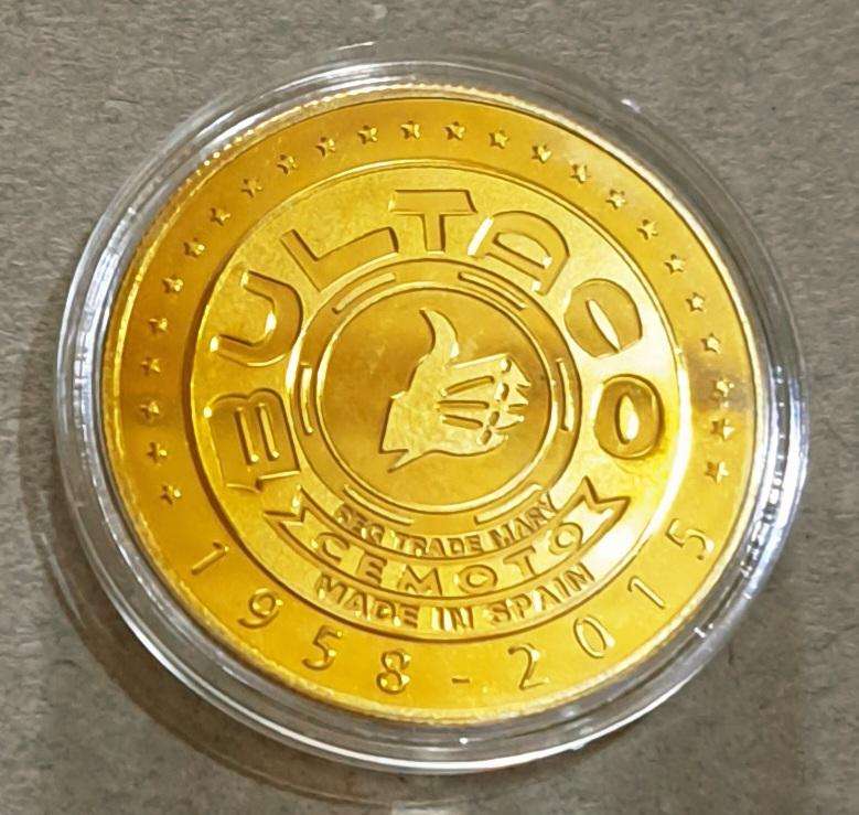 Spanish Bullfighter Commemorative Coin." Limited Edition " Motorcycle "G" New in Capsule.