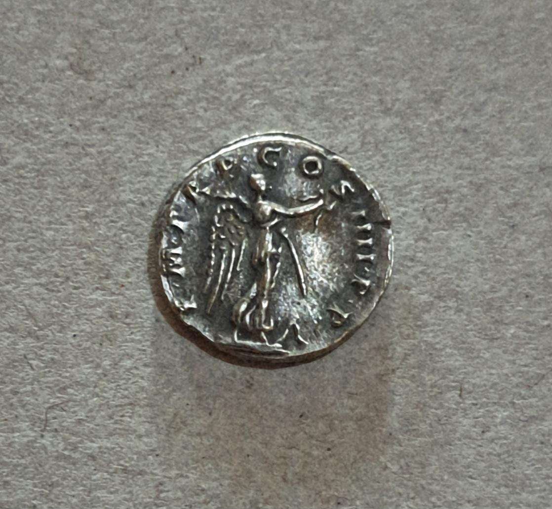 Ancient Rome Emperor Trajan Goddess of Victory Coin.