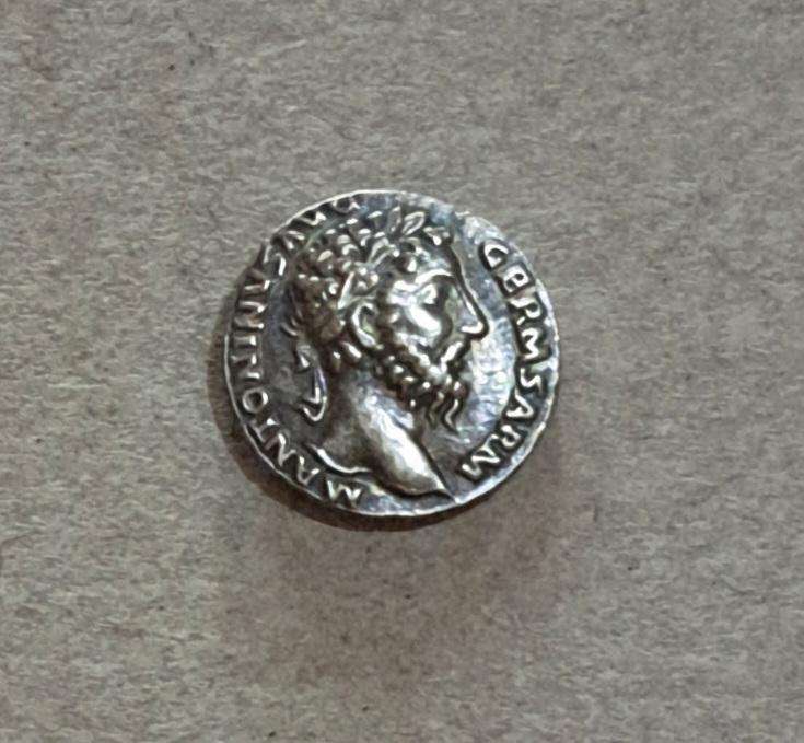 Ancient Rome Marcus Aurelius Coin.