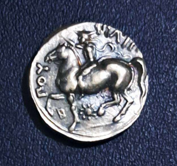 Ancient Greek Mythology Sun God Coin.