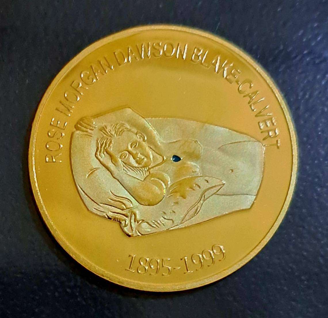 R.M.S.Titanic "Heart of the Ocean" 1895-1999 " Rose Morgan Dawson Blake Calvert Commemorative coin