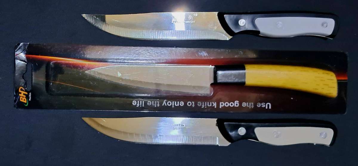 Kitchen Knife Combo 3 Knives for one bid. "New"  23,5cm