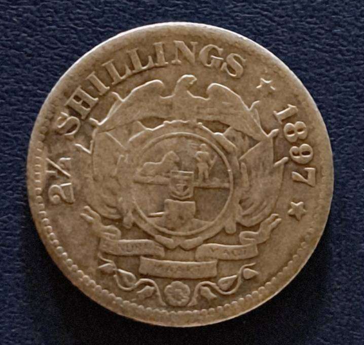 1897 S.A. Kruger  " Half-Crown " Commemorative Coin.