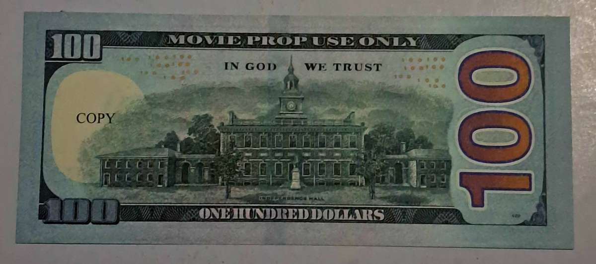 10pcs Benjamin Franklin 100-Dollars / Movie Props Bank Notes New .