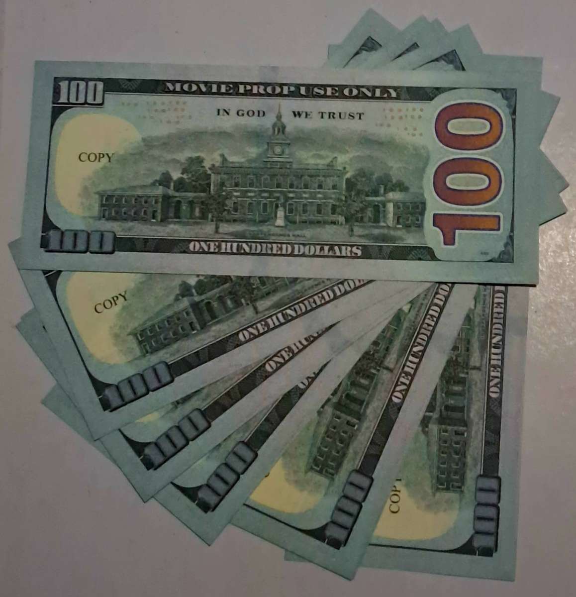 10pcs Benjamin Franklin 100-Dollars / Movie Props Bank Notes New .