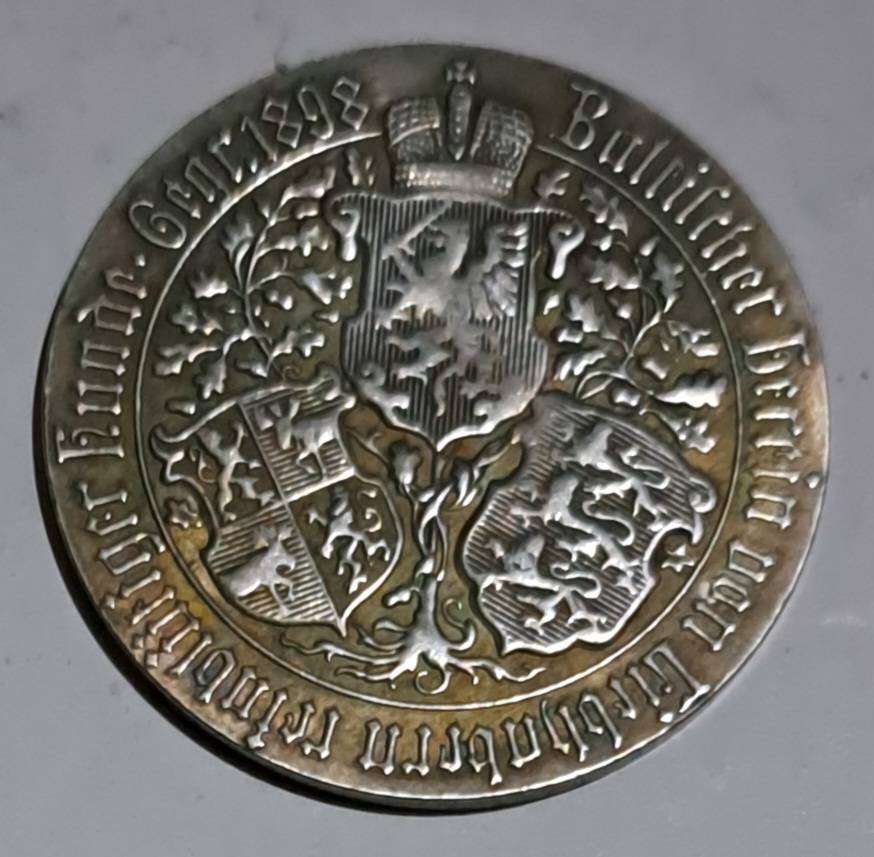 1898 Vintage Wolfhound Commemorative Coin 45,mm Great Coin