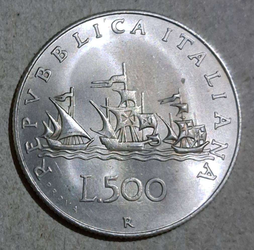 Vintage L.500 Italian Commemorative coin New