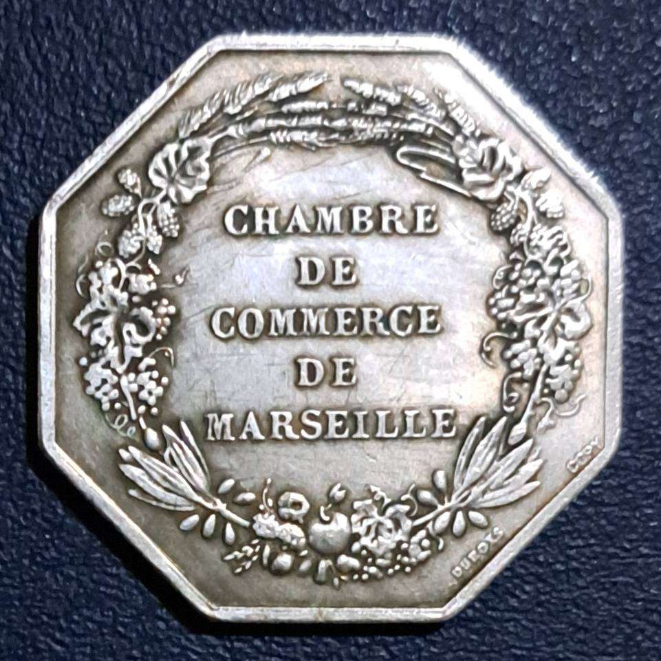Marseille Chamber of Commerce 1599 Vintage Octagonal Commemorative Coin