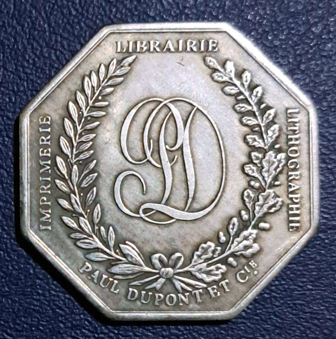 1796 French 3,4 cm Octagonal Commemorative coin