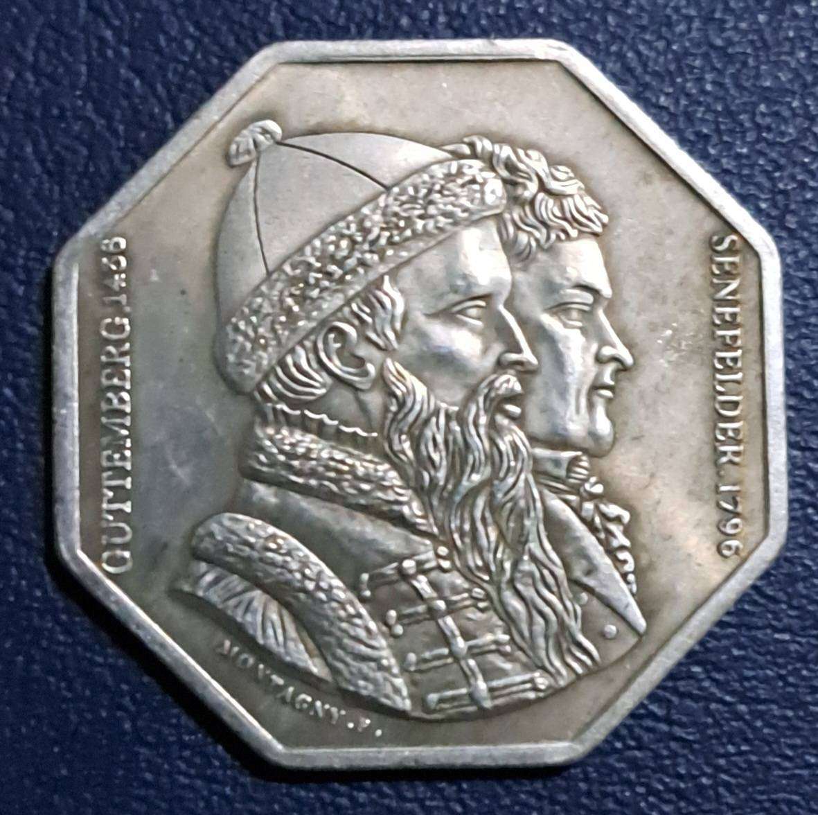 1796 French 3,4 cm Octagonal Commemorative coin