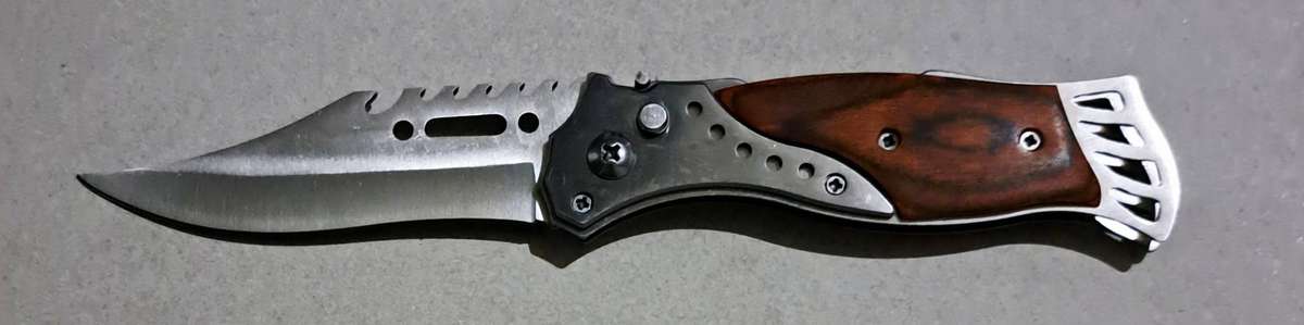 Hunting Pocket Flick Knife 20.cm & Belt Sheath New