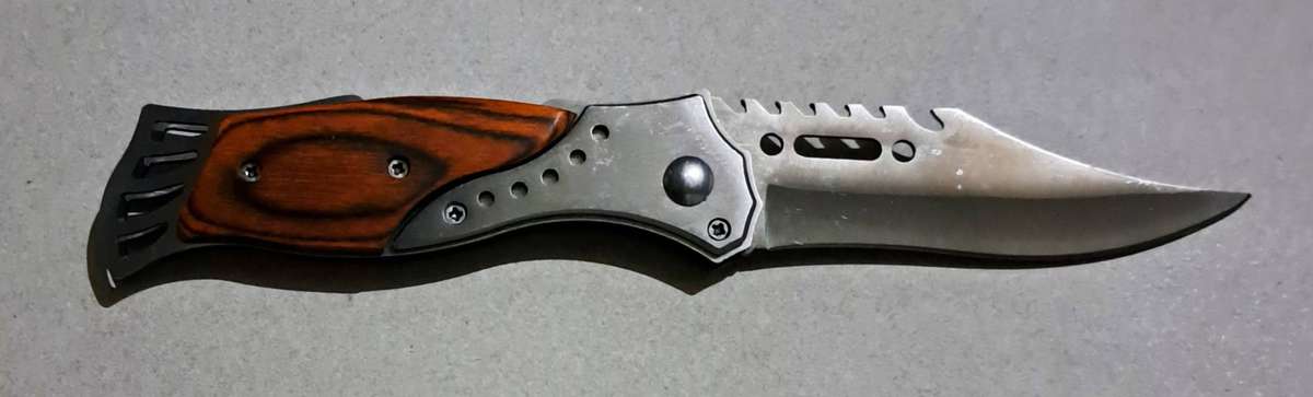Hunting Pocket Flick Knife 20.cm & Belt Sheath New
