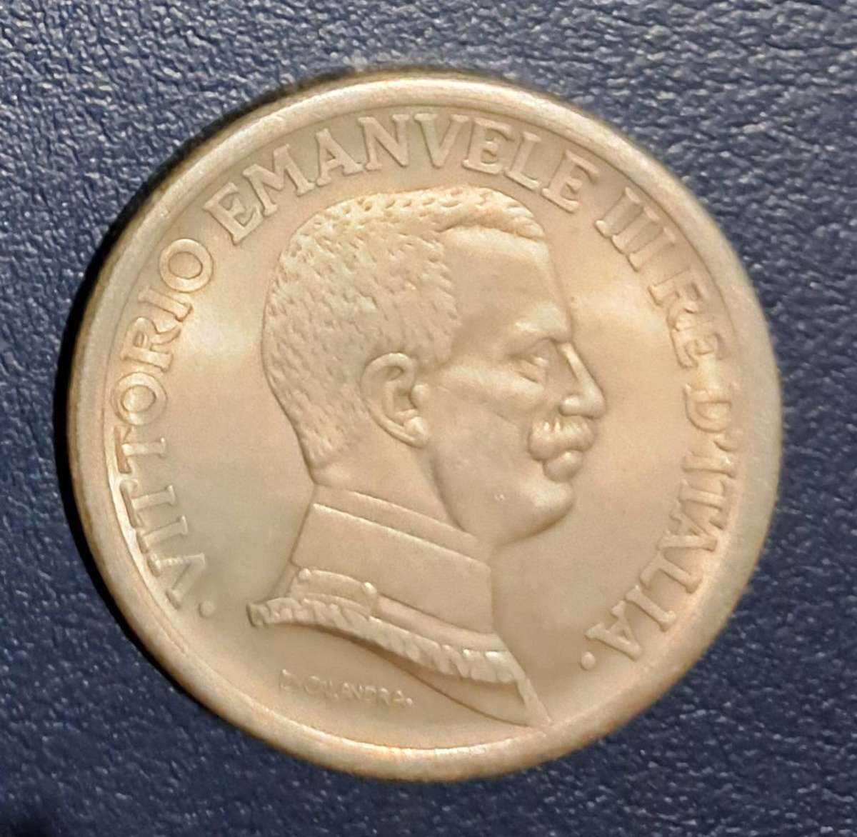 1914 Vintage 5 Lire Italian Commemorative Coin