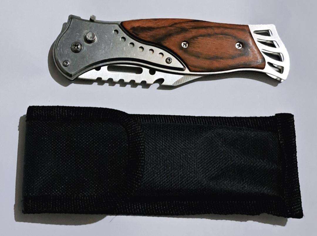 Hunting Pocket Flick Knife 20cm & Sheath. "New" (1 of 2 )