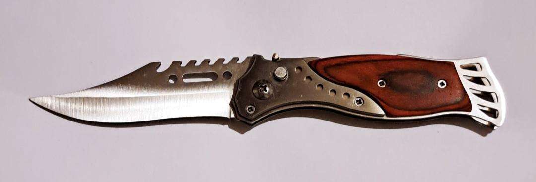 Hunting Pocket Flick Knife 20cm & Sheath. "New" (1 of 2 )