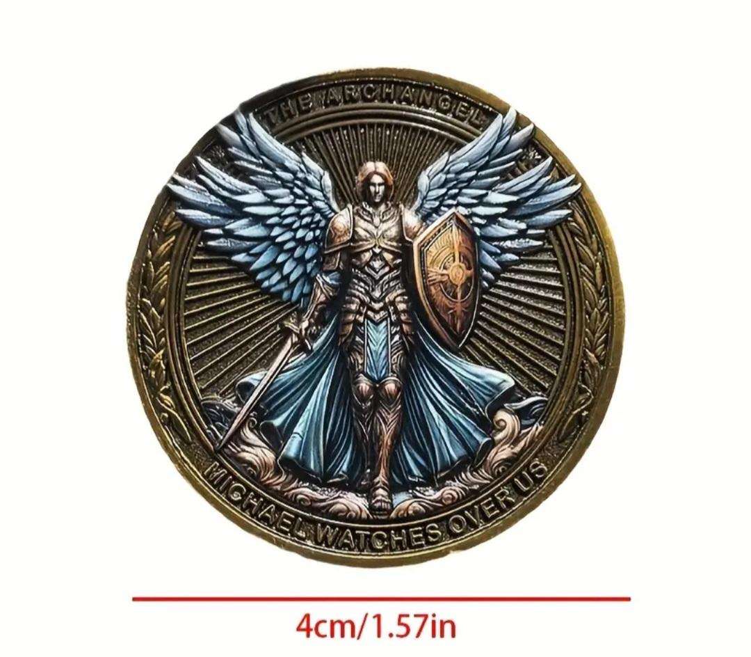 Winged Knight Armour Warrior Commemorative Coin Archangel Michael  ( 1 of 2 )