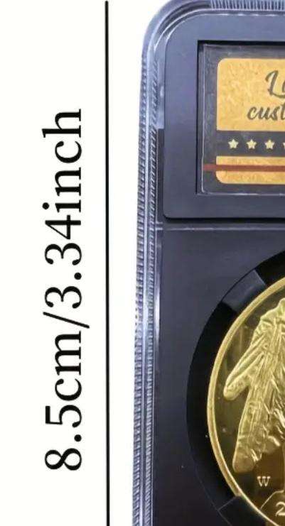 Limited Edition 2021 U.S. Buffalo $50 Commemorative Coin in Box .Gold Plated