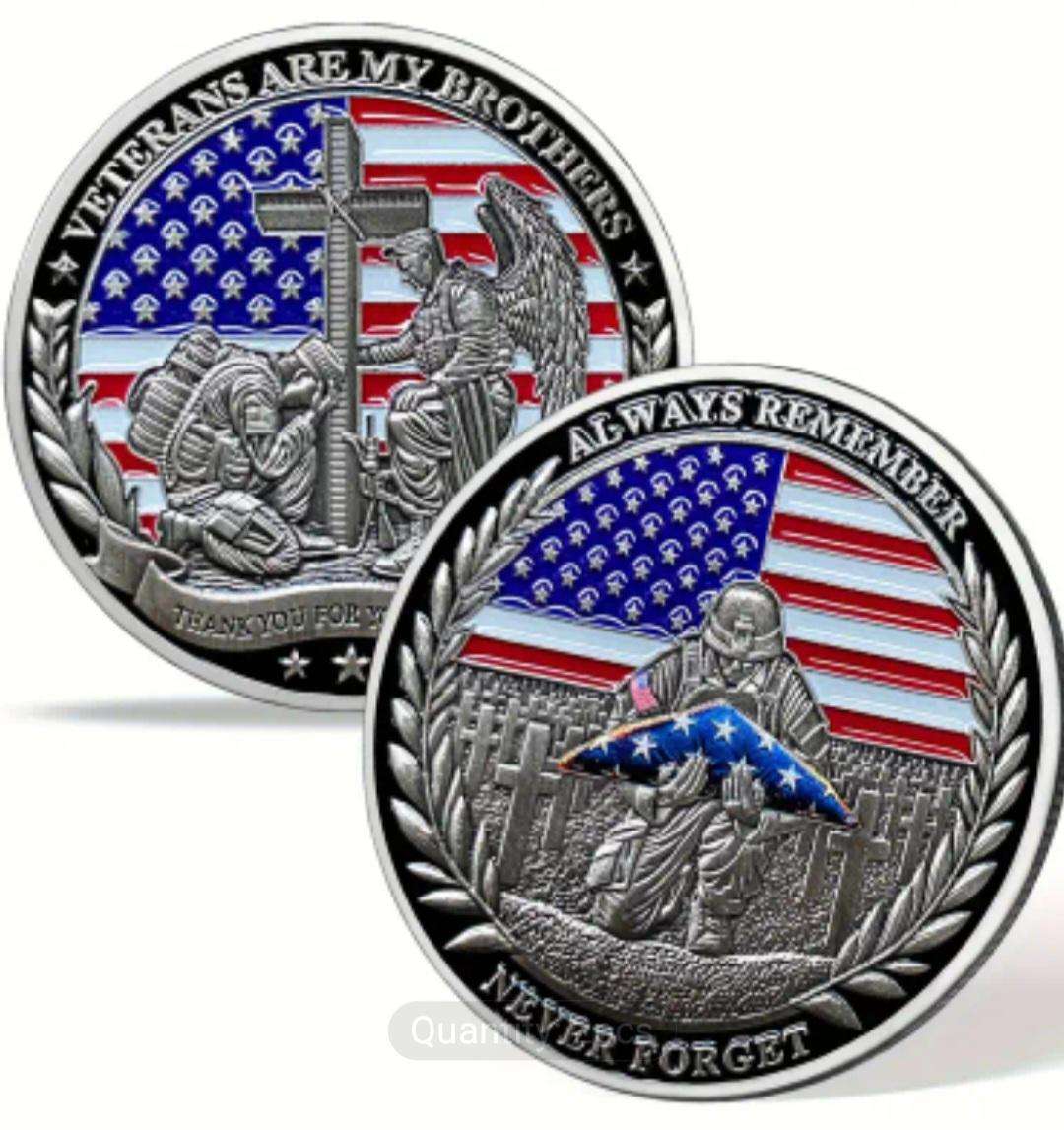 American Military Patriotic Honouring Sirvice,Veteran Commemorative Coin ' no1 '.