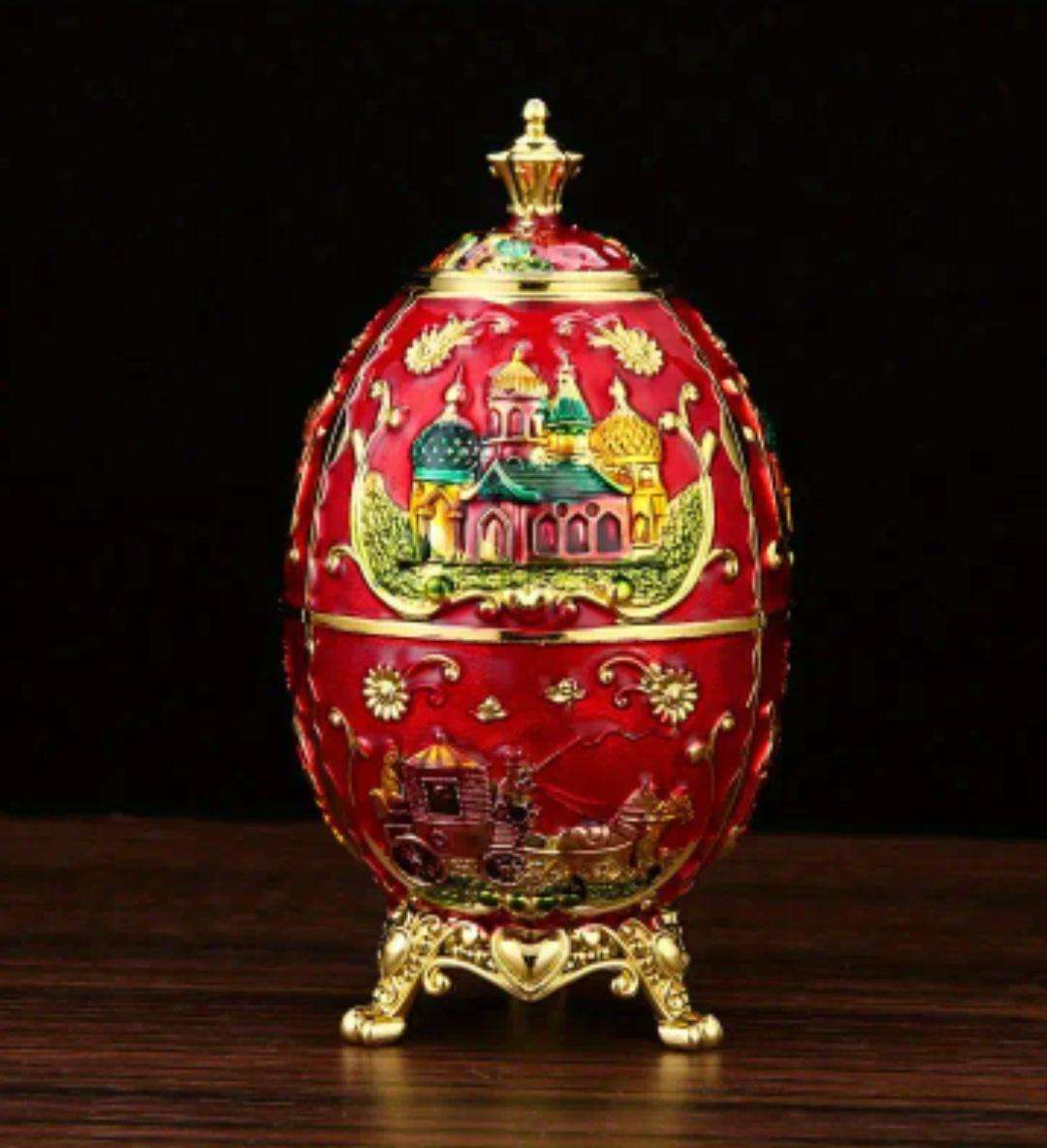 Elegant Luxury Automatic Toothpick Dispenser Earopean Stayle " Golden-Red" Castle Crown "