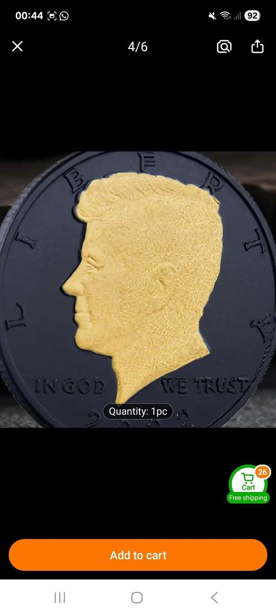 2022 Kennedy's Half Dollar Commemorative Coin. 40mm in Capsule."B"