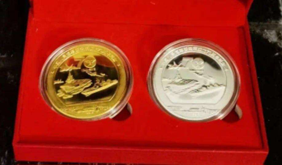 2pc's/Set Navy Air Force Commemorative Coin Set. " OEIN " in Elegant Display Box.