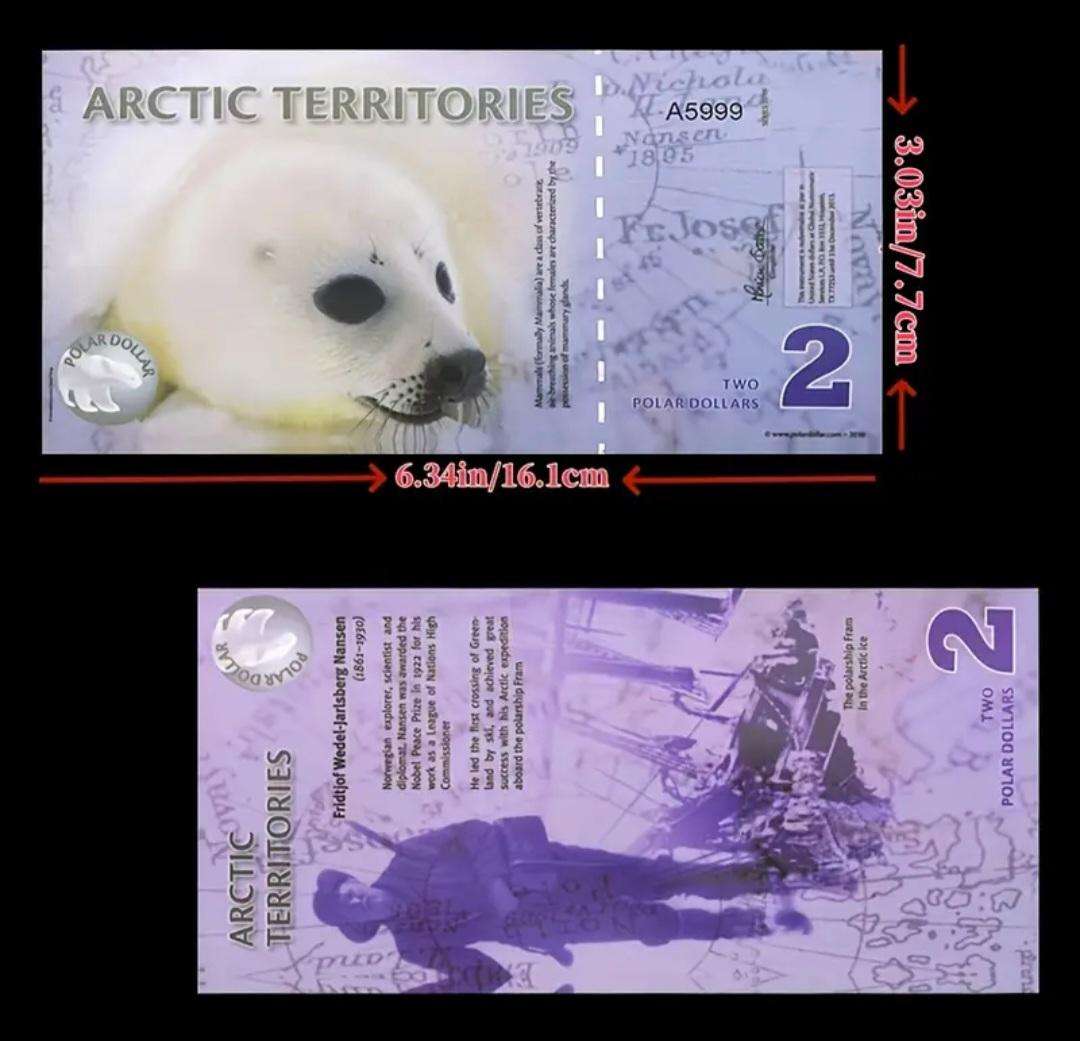 14pcs Arctic Wildlife Paper Money Set,Animal Designs "Excellent" New