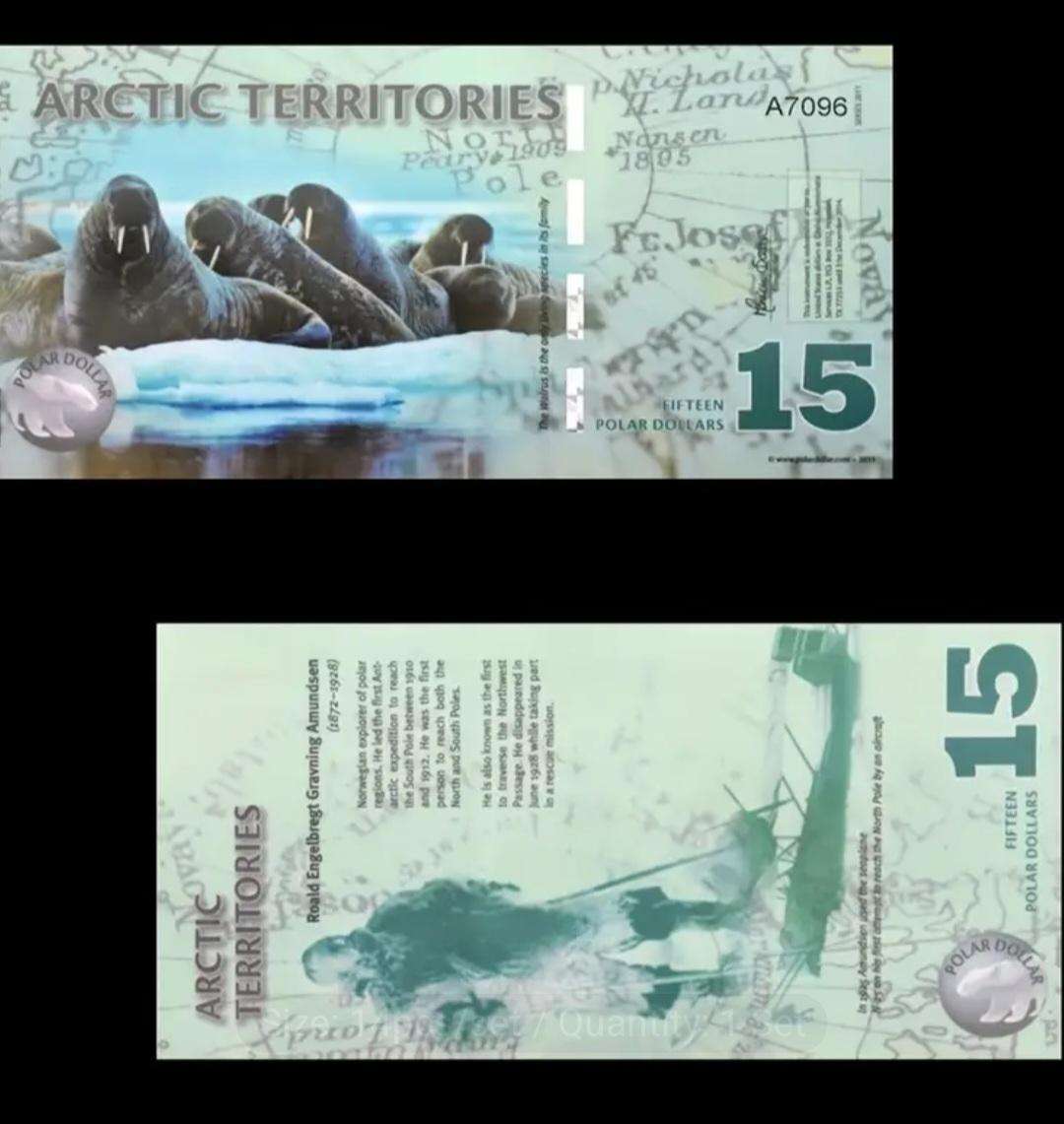 14pcs Arctic Wildlife Paper Money Set,Animal Designs "Excellent" New