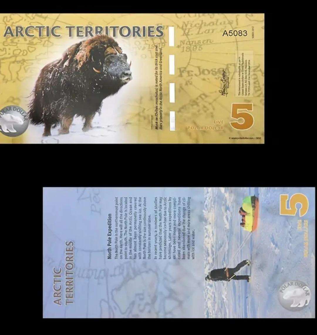 14pcs Arctic Wildlife Paper Money Set,Animal Designs "Excellent" New