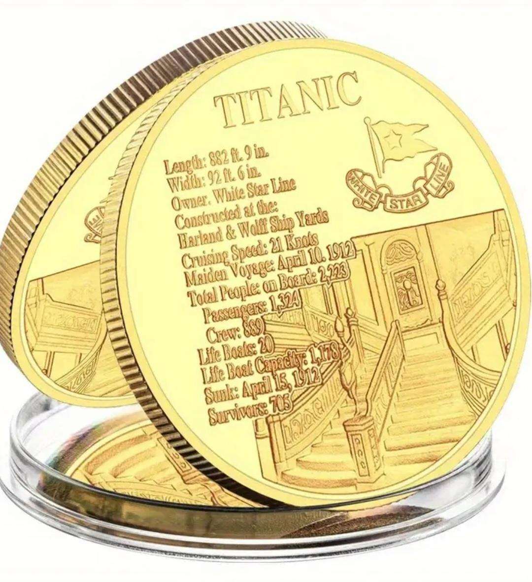 Titanic A Unique Highly Collectible Commemorative Coin. New in Capsule.