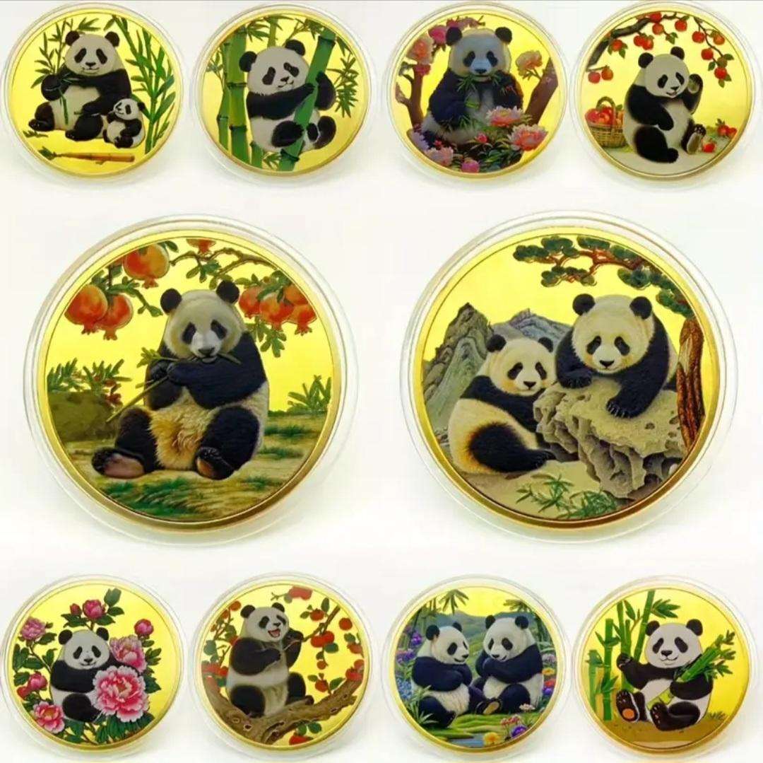 Chinese National Treasure "The Panda Bears" Animal Series 10 Unique Coins Designs New in Capsules