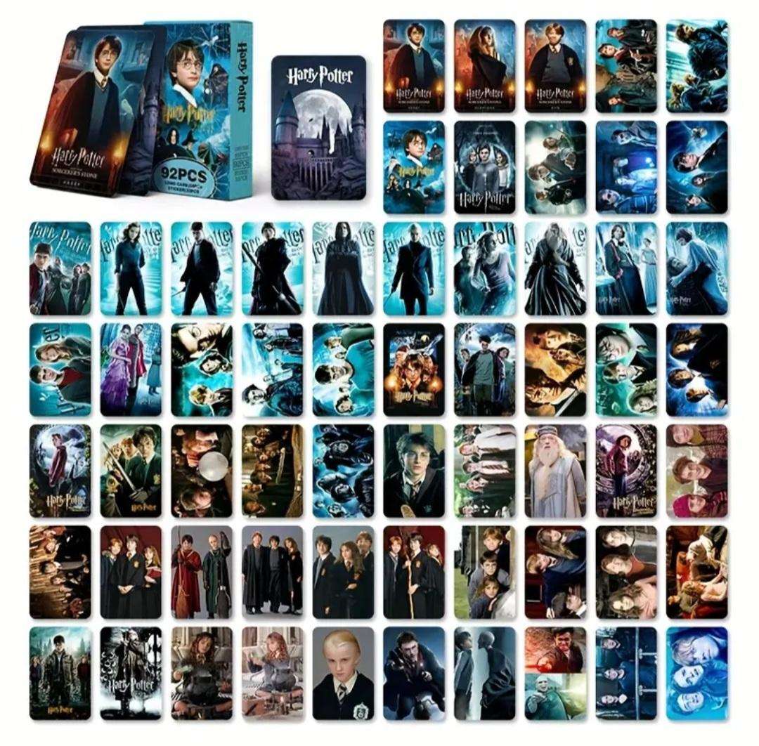 Harry Potter & the Philosopher's 5pc's Gold Plated coin set "60pc's Lomo-Card's" & 32pc's Stickers