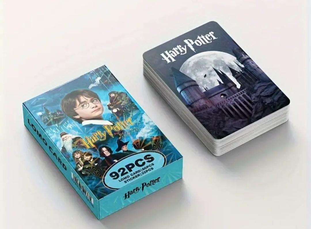 Harry Potter & the Philosopher's 5pc's Gold Plated coin set "60pc's Lomo-Card's" & 32pc's Stickers