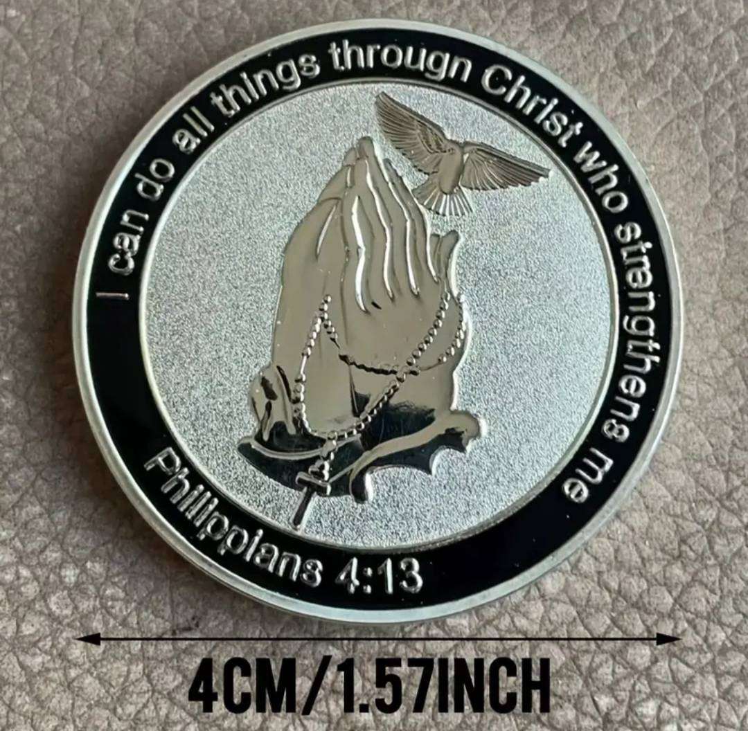 Inspirational Psalm 120:1 Cross Religious Commemorative Coin New in Capsule.