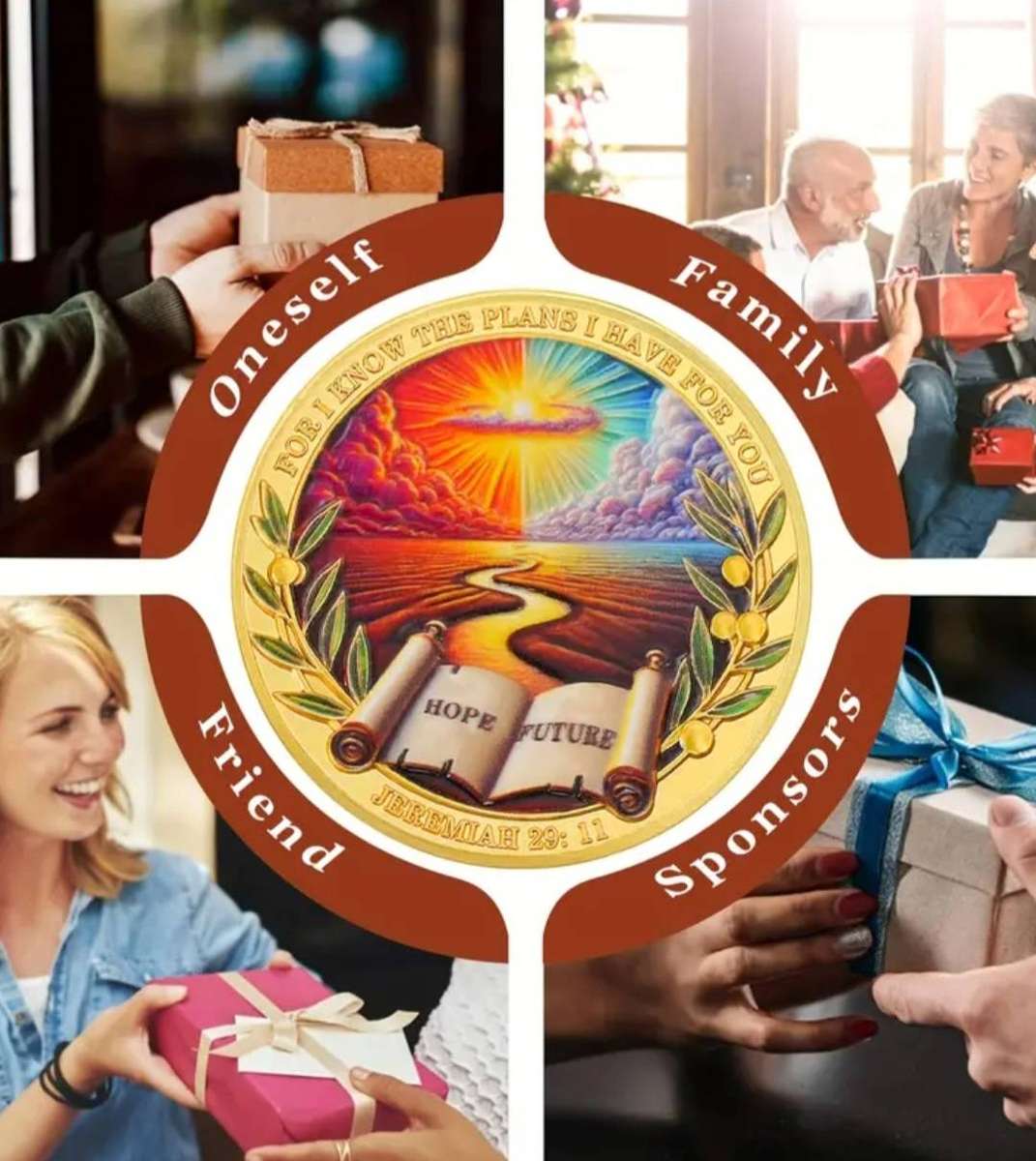 " Jeremiah 29:11 " Religious Commemorative Coin" Hope " New in Capsule.