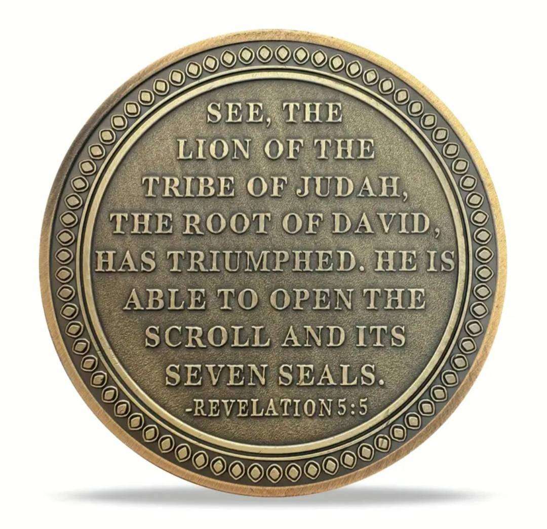 Lion of Judah Symbolizes Victory & Power Commemorative Coin New in Capsule.