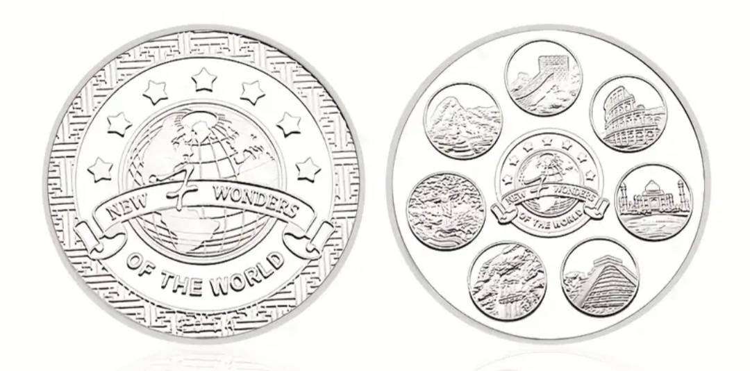 2  Seven Civilizations Cultural Heritage Commemorative Coins New in Capsule.
