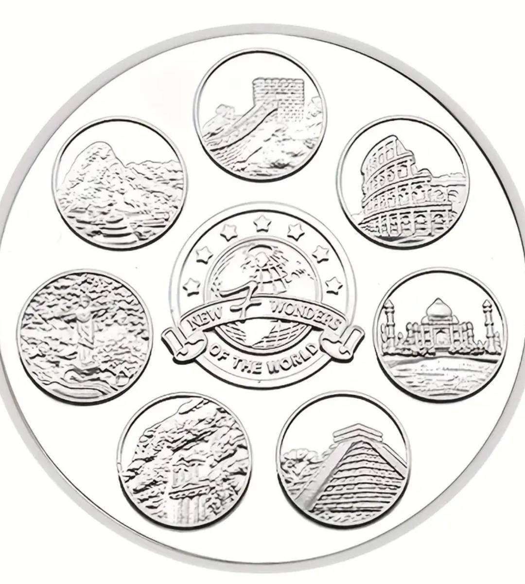 2  Seven Civilizations Cultural Heritage Commemorative Coins New in Capsule.