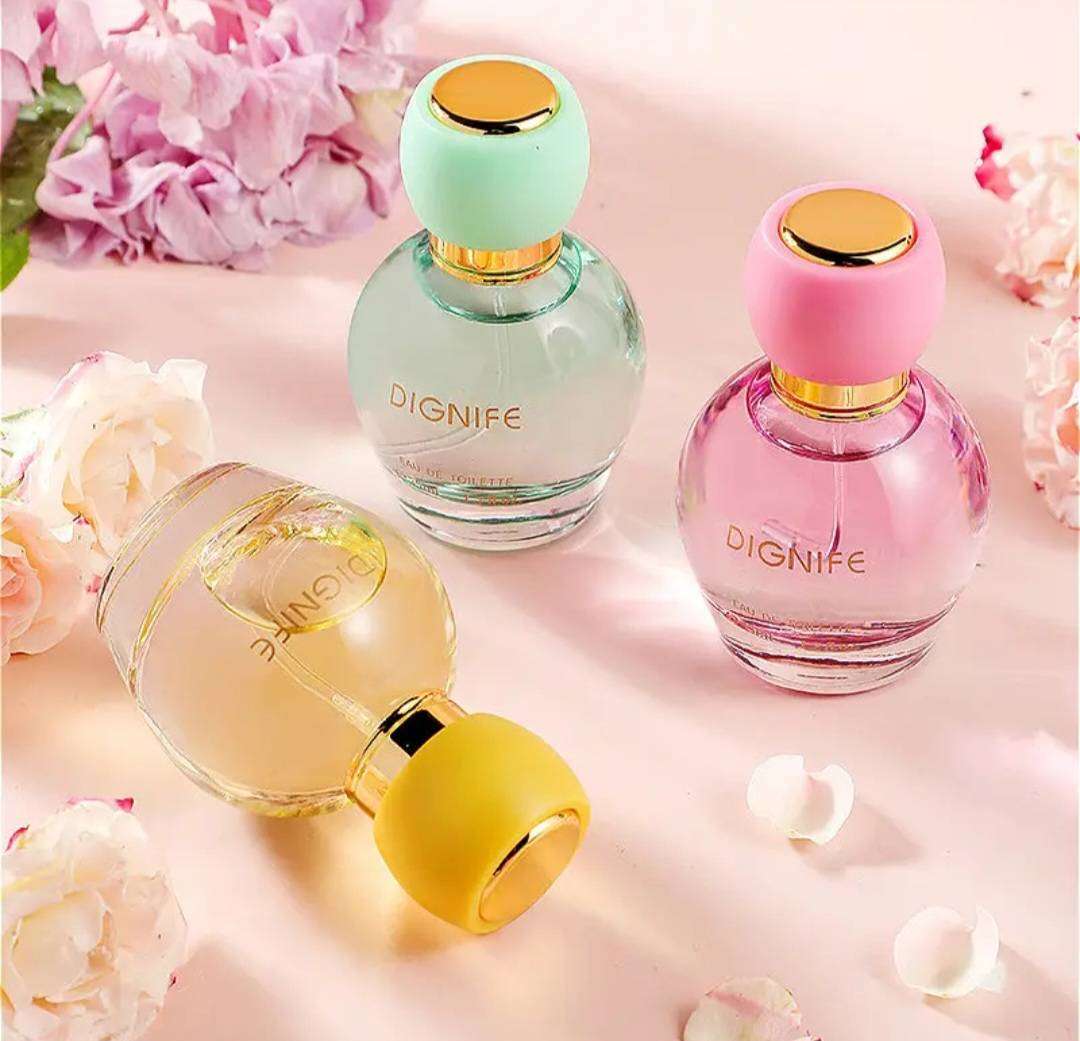 Elegant Fragrance Dignife Trio:Luxurious 3pc Women's Perfume New in Gift Box.