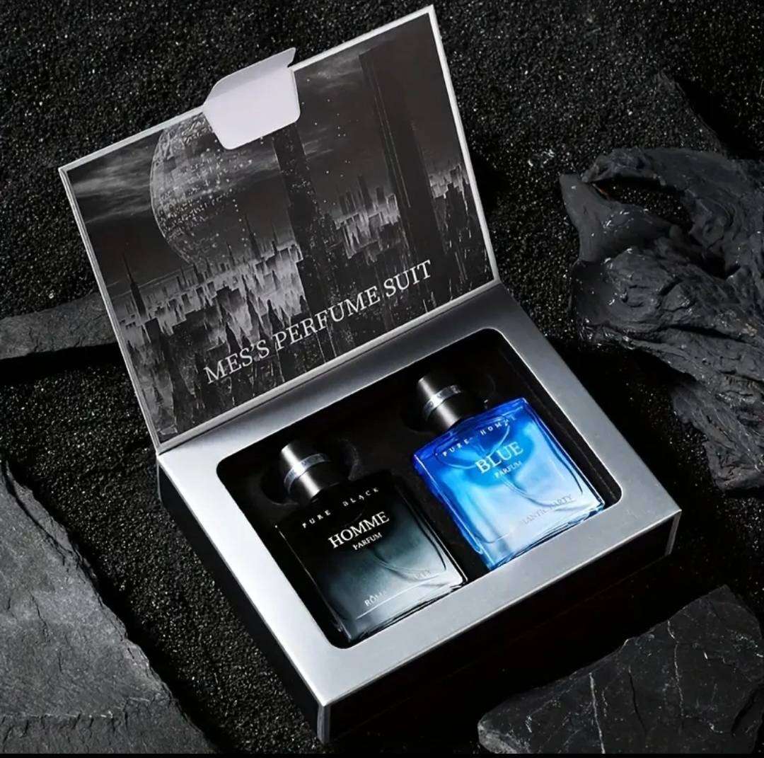 Attraction Men's Perfume Set Longlasting Light Fragrance Azure Cologne 2*30ml Charming Men's Gift Se