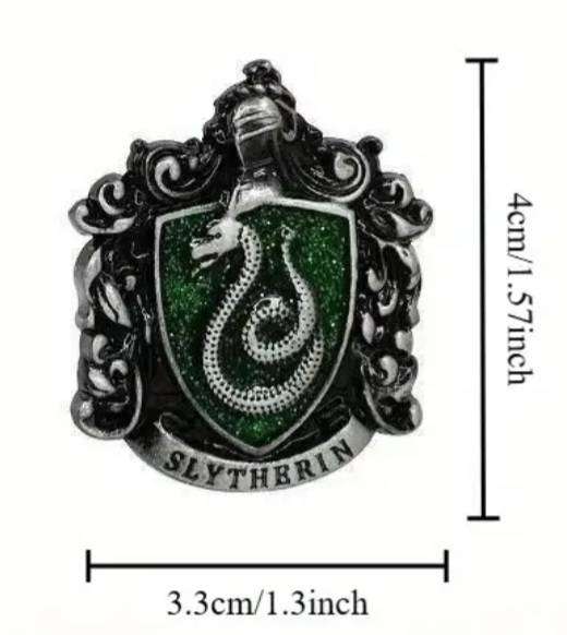 5pc Harry Potter Hogwarts House Crest " Pin Badges" The Full Set of 5pc" New