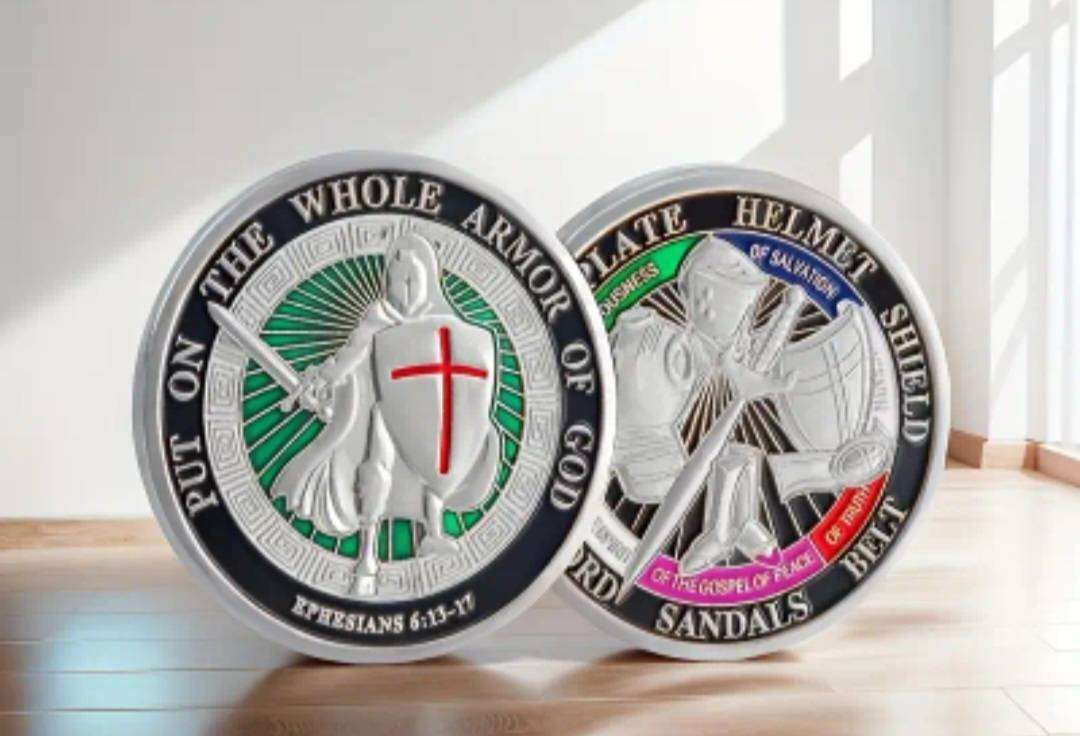 Put on the Whole Armor of God " Ephesians 6 13-17" Religious Commemorative Coin New in Capsule