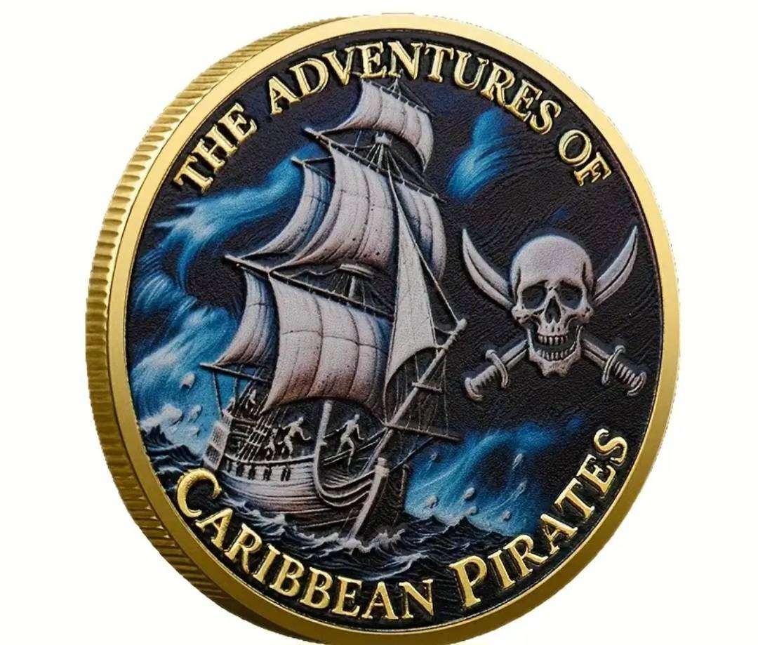 Jack Sparrow The Caribbean Pirates Commemorative Coin. New in Capsule.
