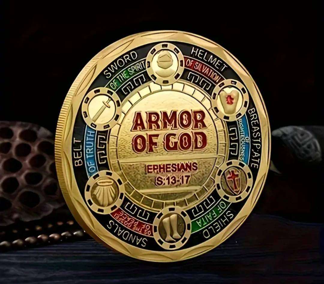 Put on the Whole Armor of God " Ephesians 6 13-17" Religious Commemorative Coin New in Capsule G